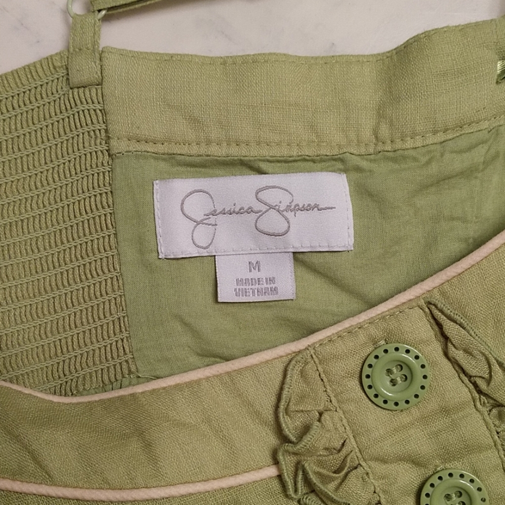 Jessica Simpson green babydoll dress